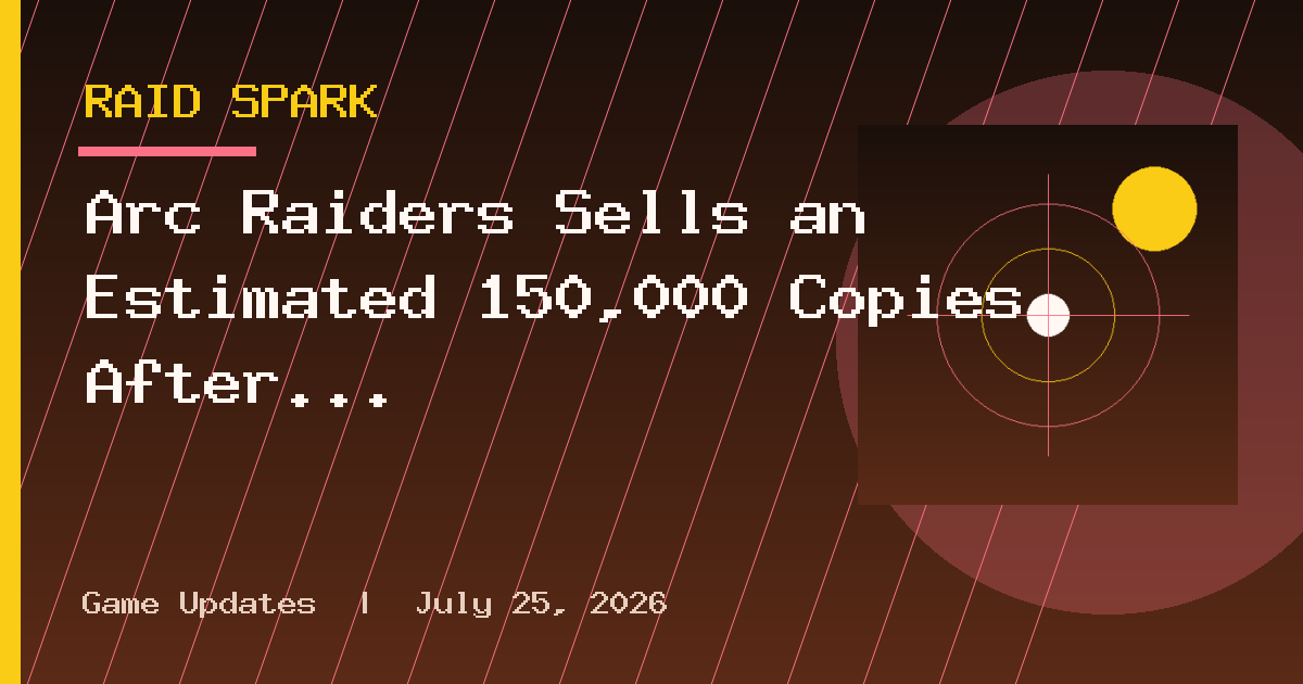 Arc Raiders Sells an Estimated 150,000 Copies After Free Weekend