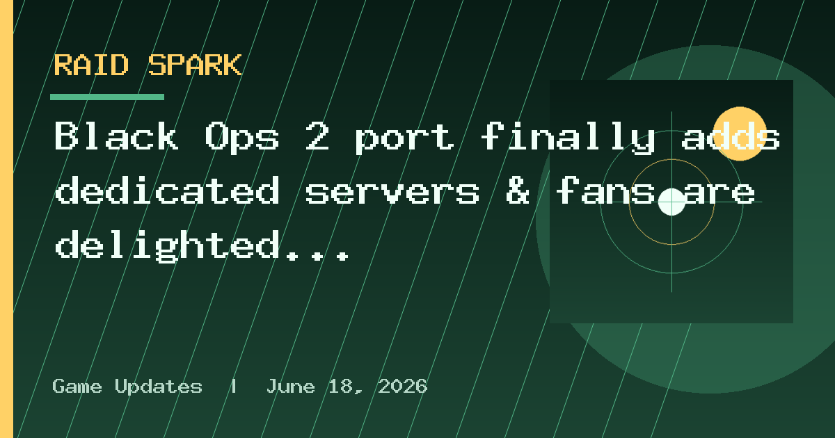 Black Ops 2 port finally adds dedicated servers & fans are delighted
