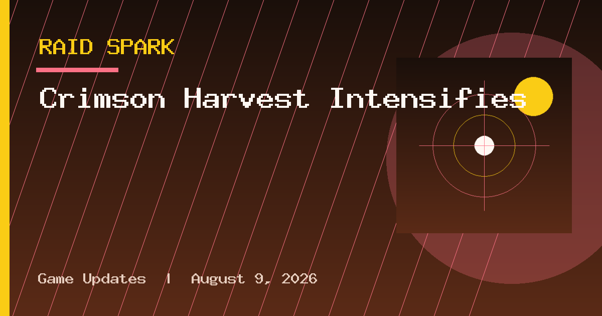 Crimson Harvest Intensifies