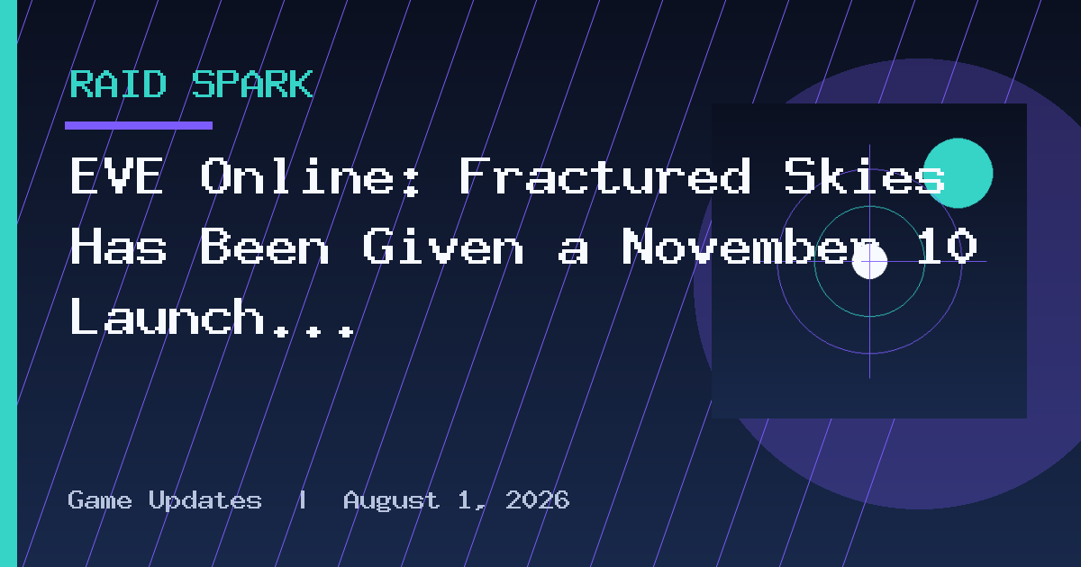 EVE Online: Fractured Skies Has Been Given a November 10 Launch