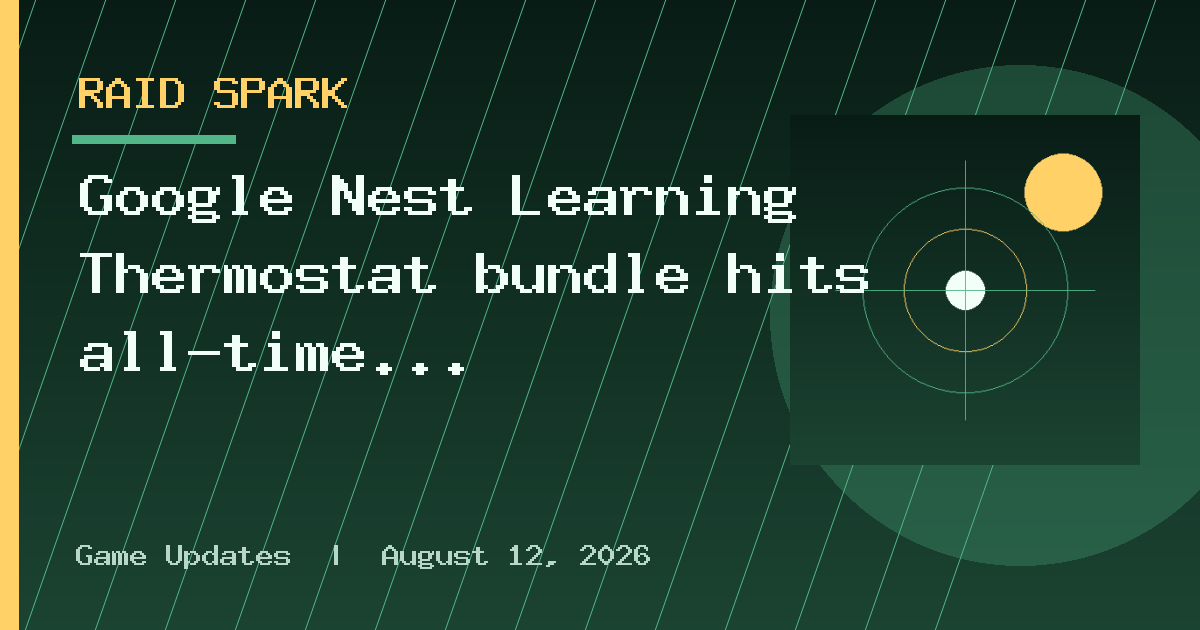 Google Nest Learning Thermostat bundle hits all-time low with $60 off