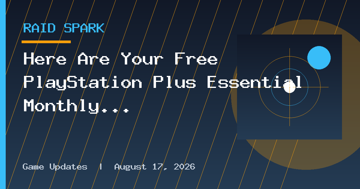 Here Are Your Free PlayStation Plus Essential Monthly Games For November, 2026