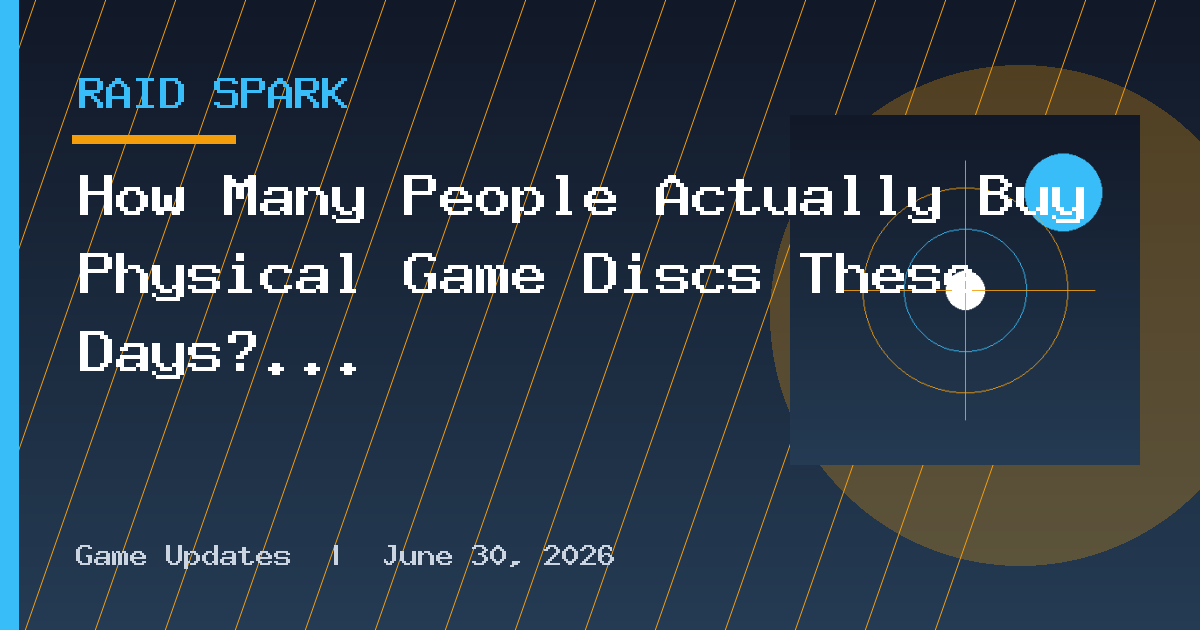 How Many People Actually Buy Physical Game Discs These Days?