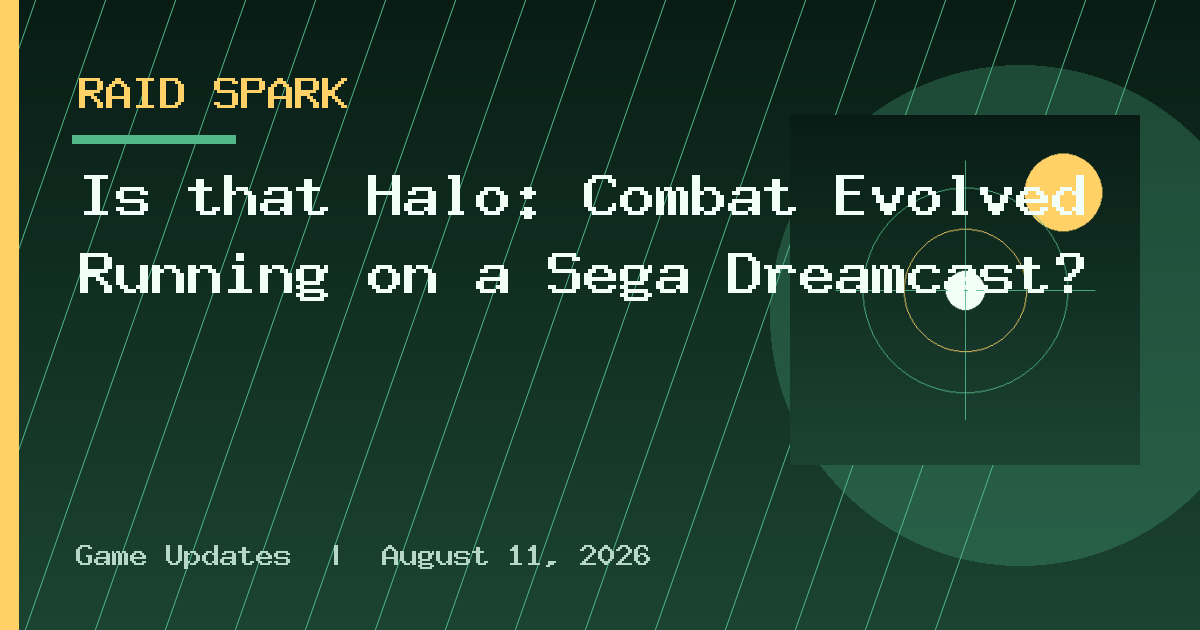 Is that Halo: Combat Evolved Running on a Sega Dreamcast?