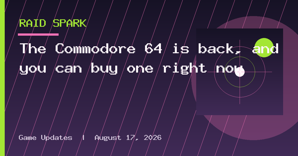 The Commodore 64 is back, and you can buy one right now