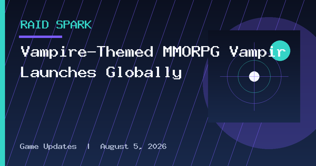 Vampire-Themed MMORPG Vampir Launches Globally